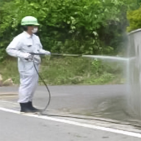 駐車場、塀等の洗浄